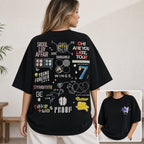 BTS 2026 Tour Graphic Tee front print product photo 01 | Diya Glow