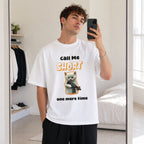 Call Me Short One More Time Funny Graphic Tee front print product photo 01 | Diya Glow
