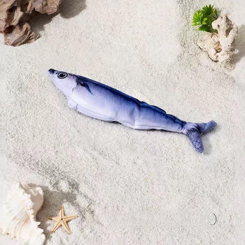 3-Pack Flopping Fish Cat Toys – Rechargeable Tap-Activated Interactive Toys