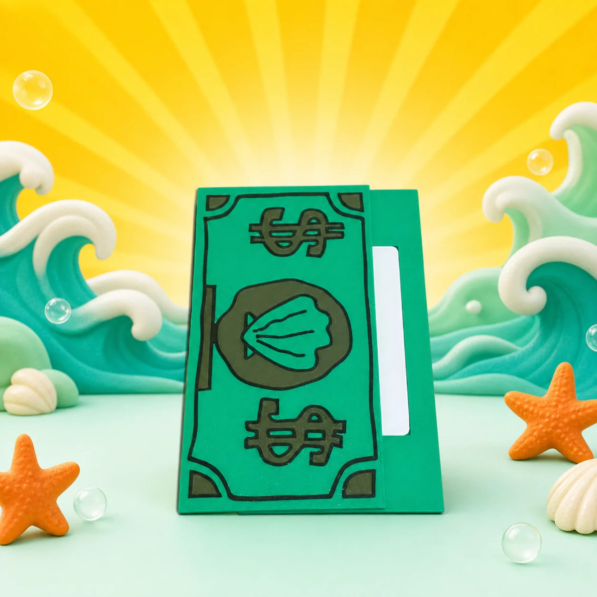 Giant Cartoon Cash Tap-to-Pay Card Holder – 3D Printed