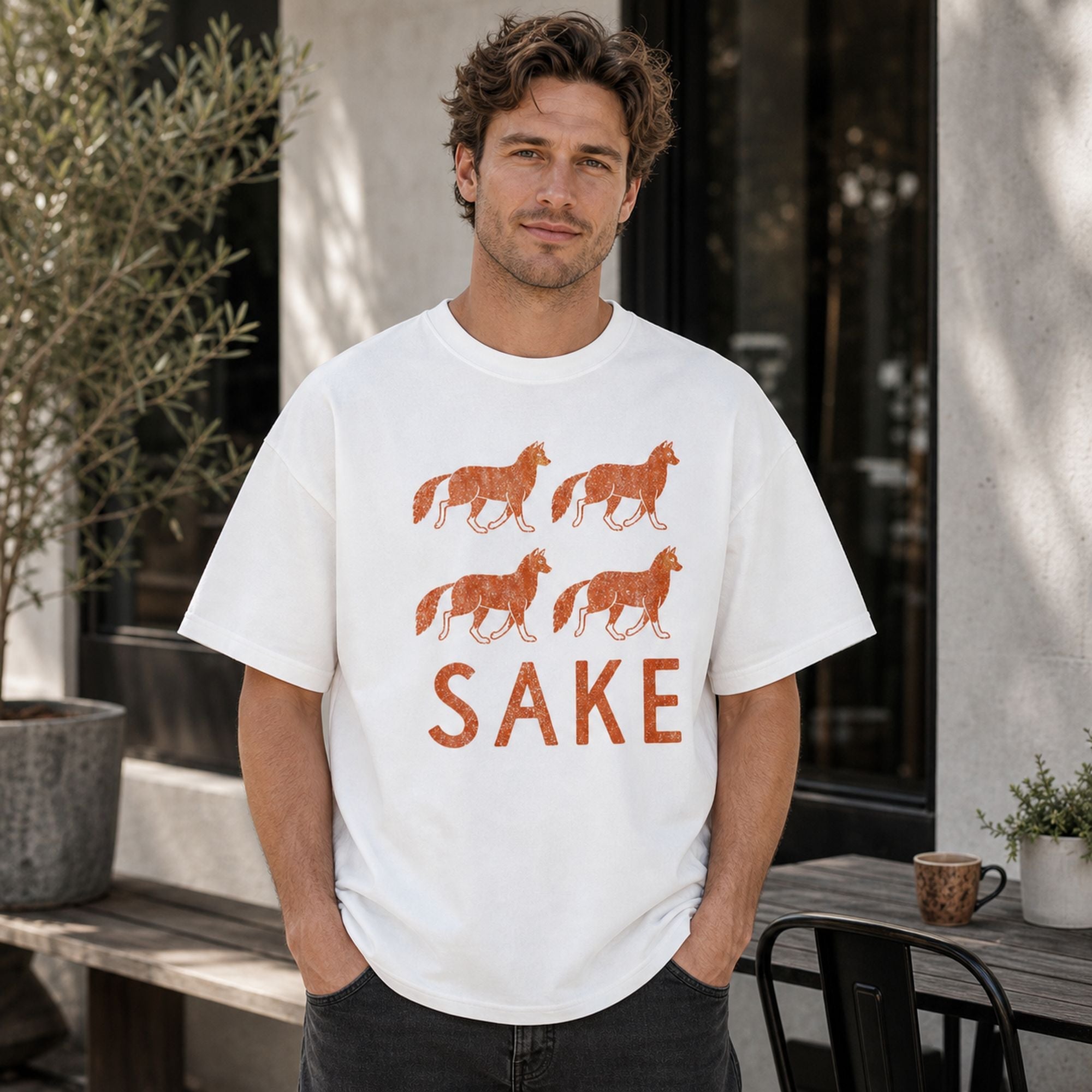 For Fox Sake Funny Graphic Tee front print product photo 02 | Diya Glow