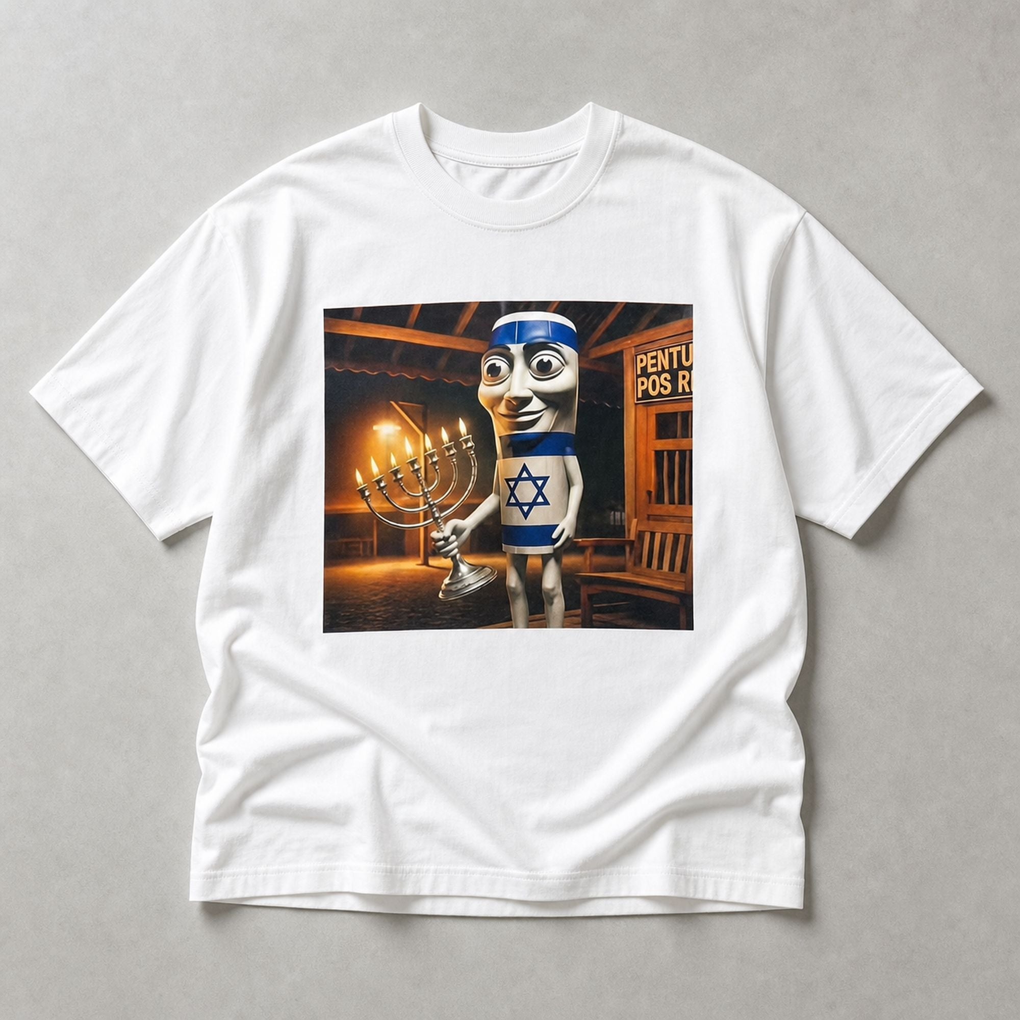 Funny Tung Tung Sahur Jewish Graphic Tee front print product photo 04 | Diya Glow