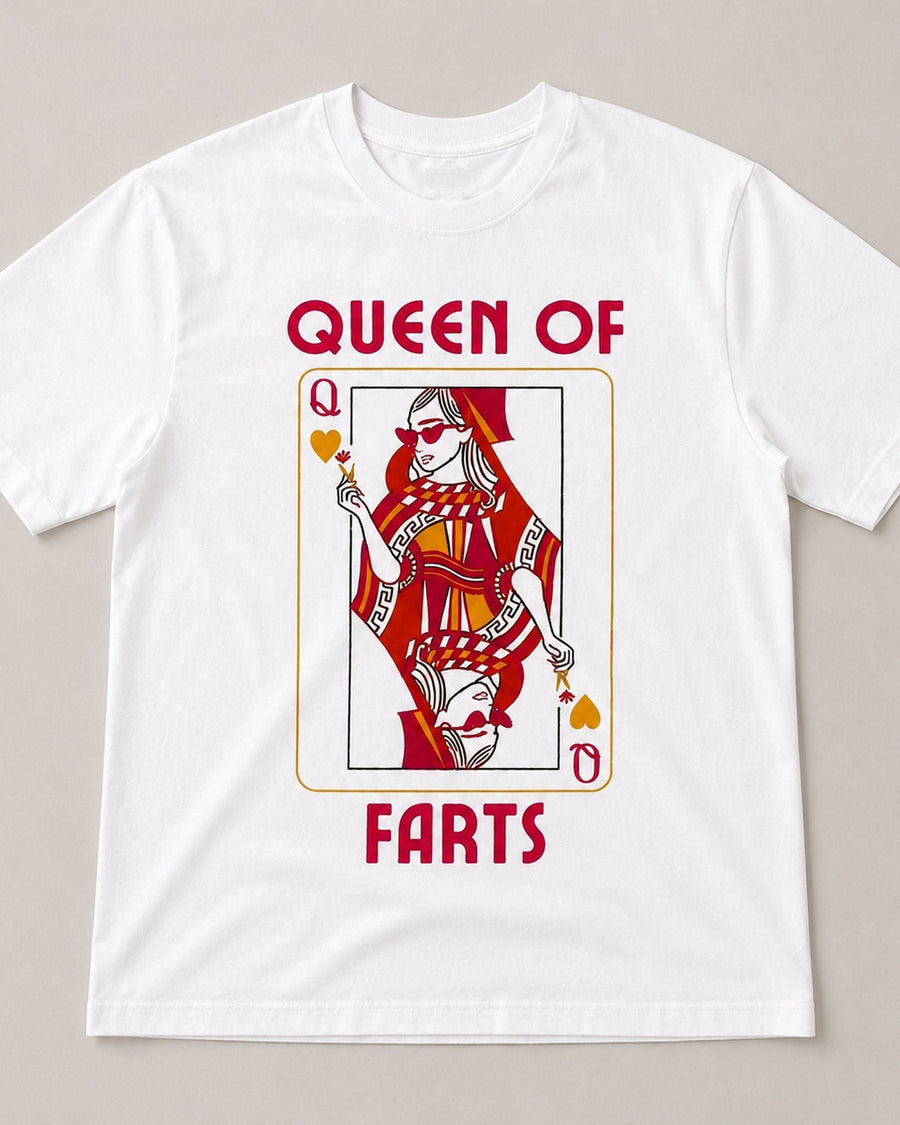 Queen Of Farts Playing Card Graphic Tee