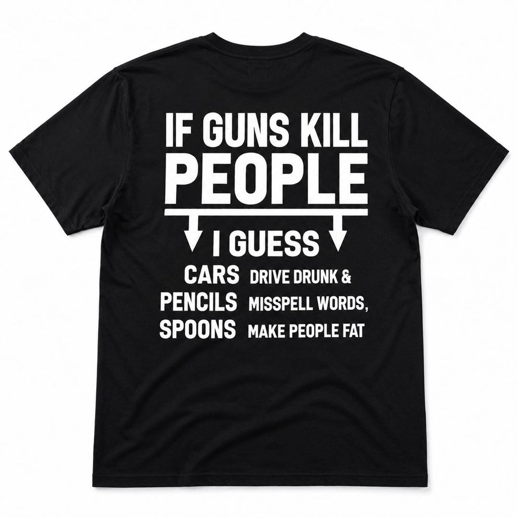 Read It Twice Funny Back Print T-Shirt – Viral Conversation Starter