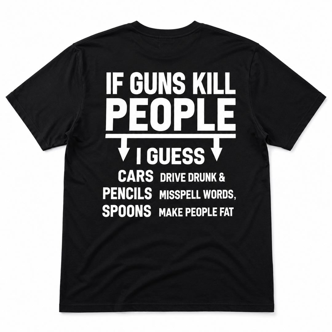 Read It Twice Funny Back Print T-Shirt – Viral Conversation Starter