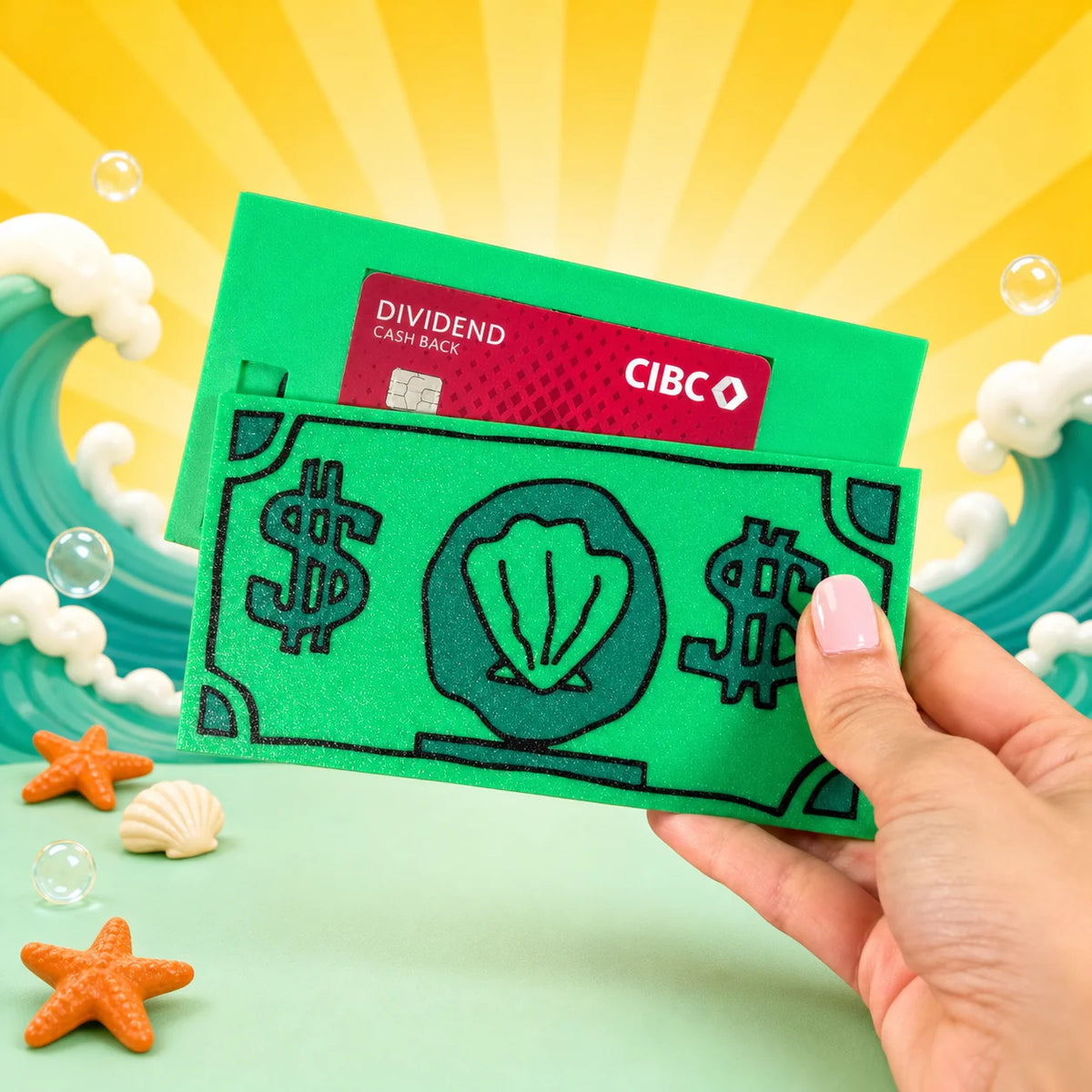 Giant Cartoon Cash Tap-to-Pay Card Holder – 3D Printed