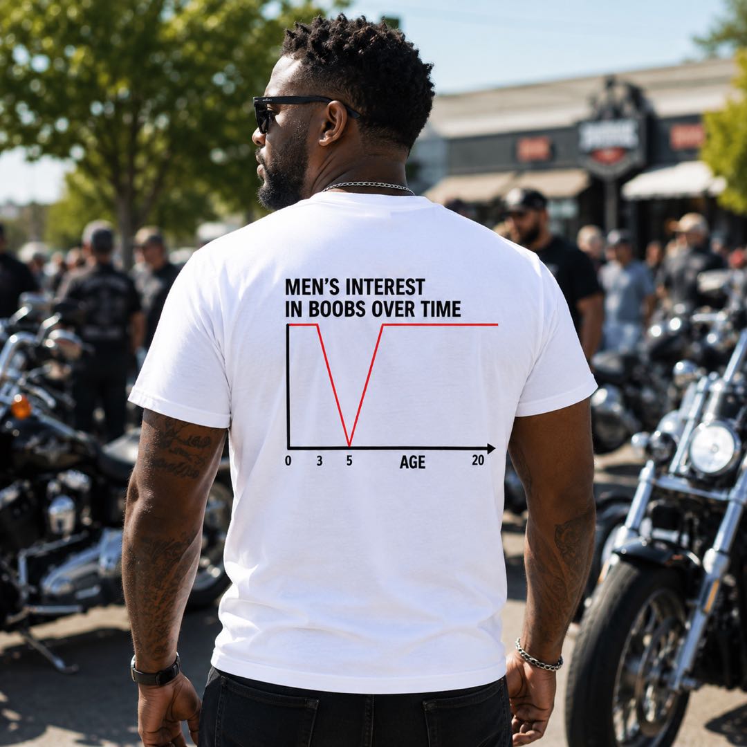 The Shirt Everyone Stops to Read  | Funny Men’s Interest Graph Tee | Viral Meme Gift