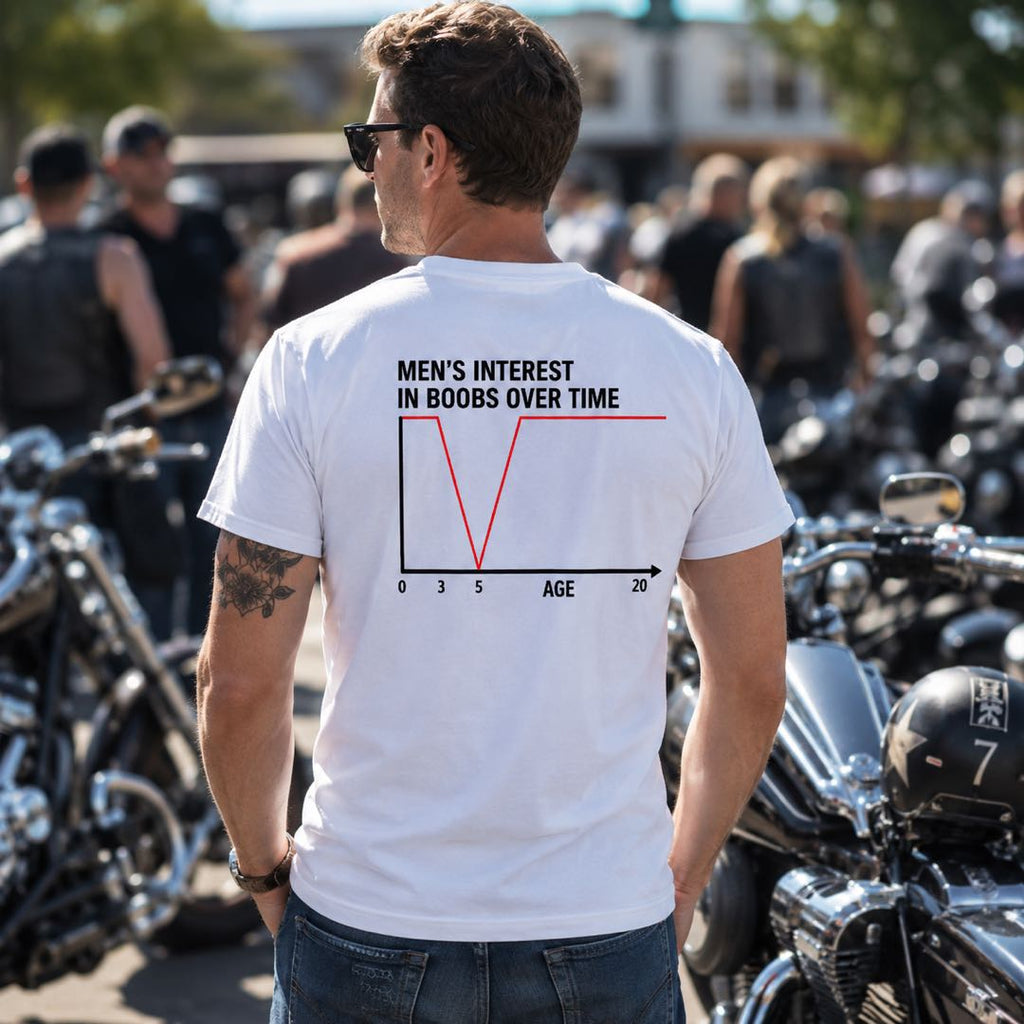 The Shirt Everyone Stops to Read  | Funny Men’s Interest Graph Tee | Viral Meme Gift