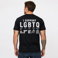 I Support LGBTQ Funny Graphic T-Shirt | Pride Ally Shirt | Love & Equality Support Tee