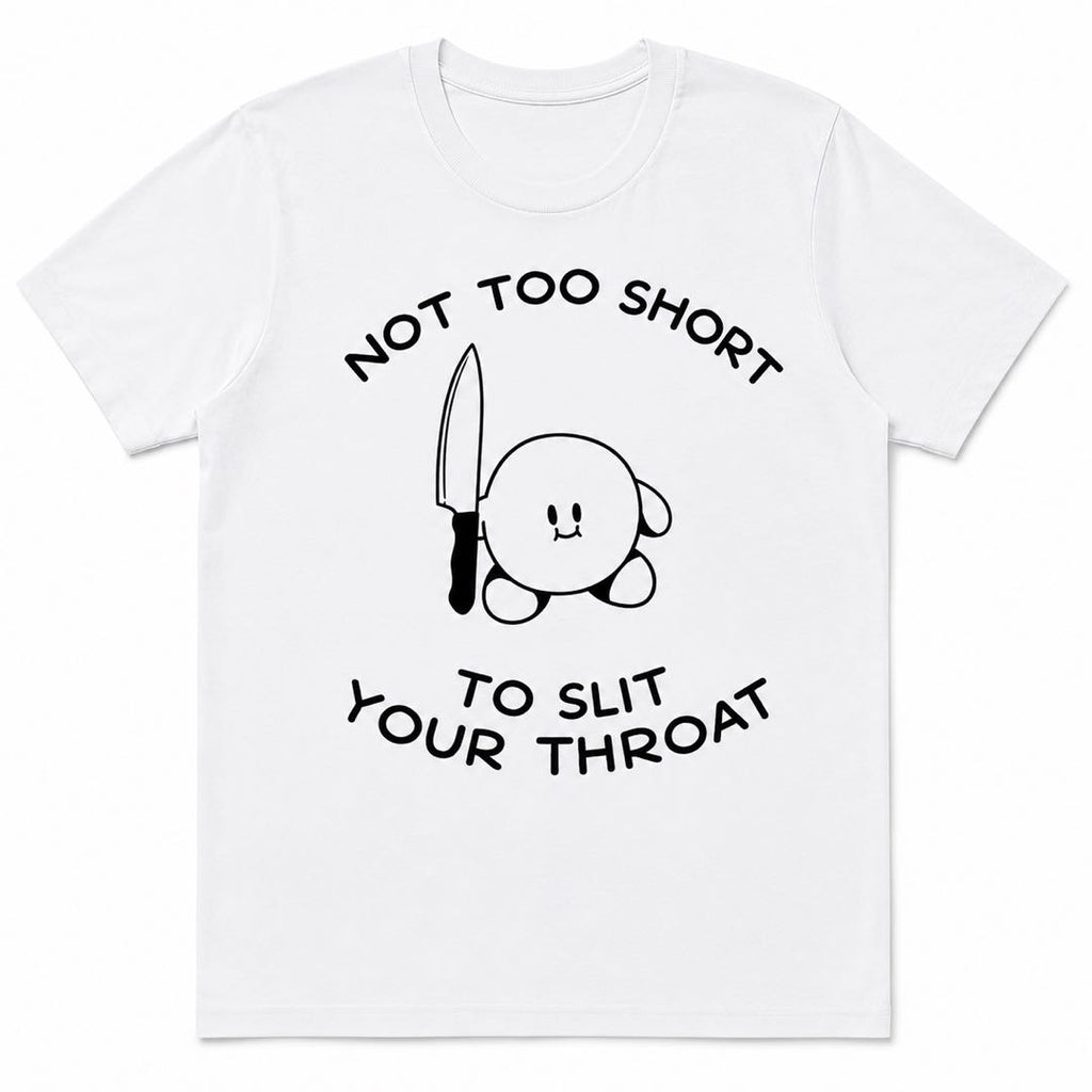 Cute But Dangerous Meme T-Shirt | Dark Humor Cartoon Graphic Tee