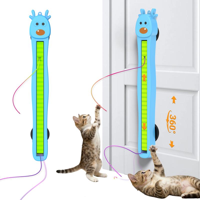 Automatic Flying Rope Cat Toy – Stick-On Hanging Teaser