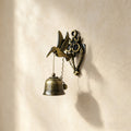 Vintage Hummingbird Doorbell – Rustic Wall-Mounted Metal Bell