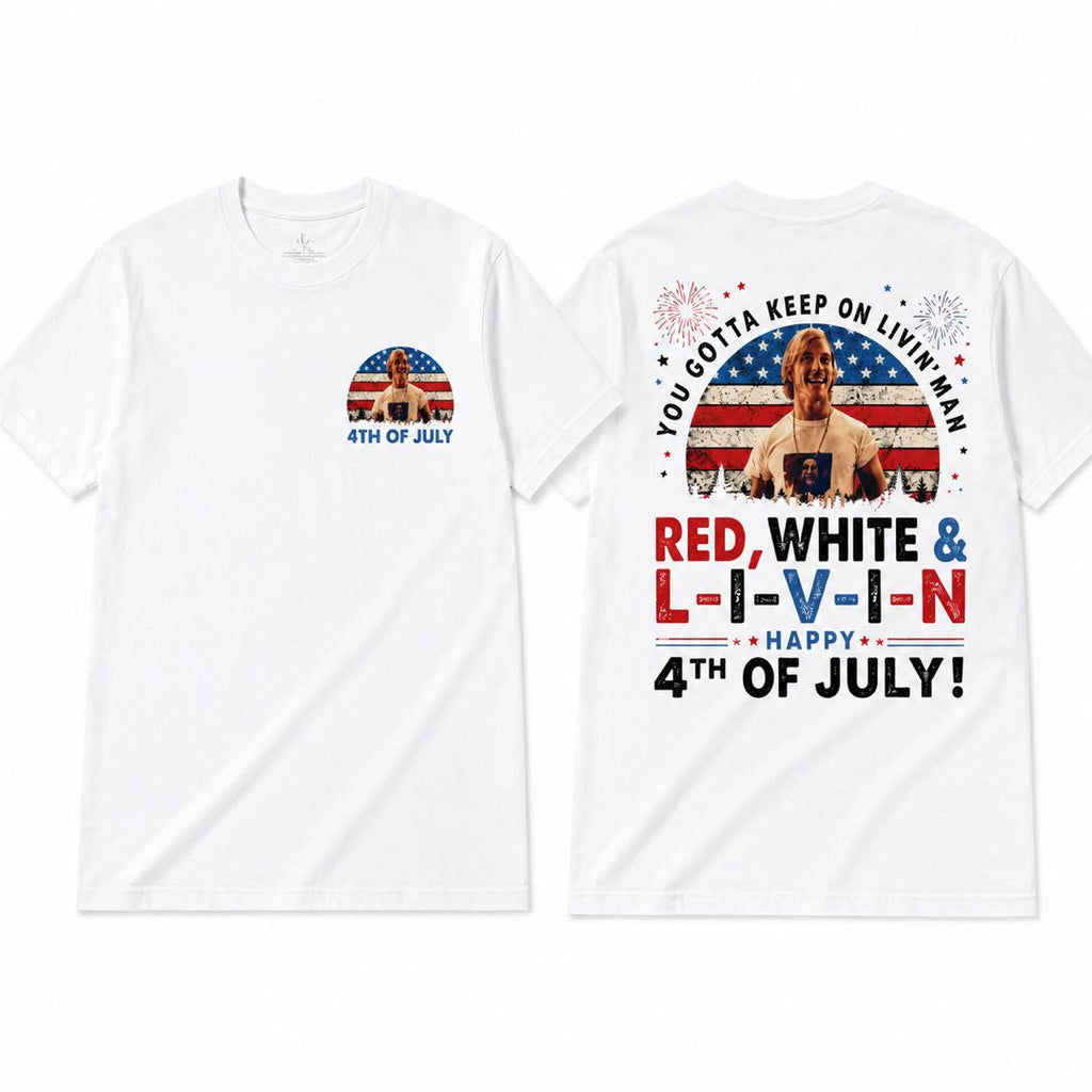 One Nation. One Celebration. One Shirt. | Red White & Livin’ 4th Of July Tee