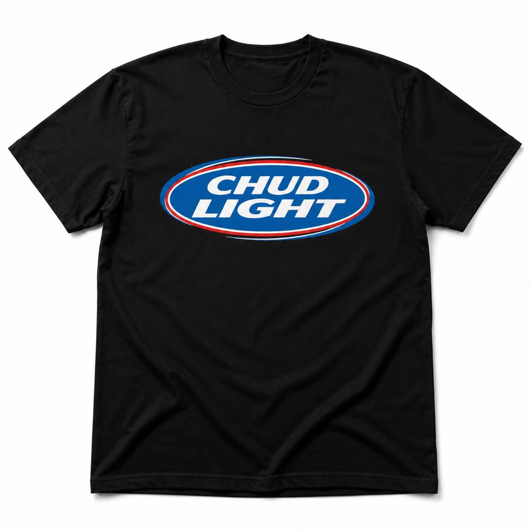 CHUD LIGHT Funny Graphic Tee – The Beer Shirt That Gets Everyone Talking