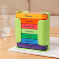 7-Day Stackable Pill Organizer – Portable Weekly Medicine Box