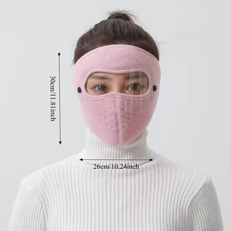 Winter Windproof Face Mask with Detachable Goggles