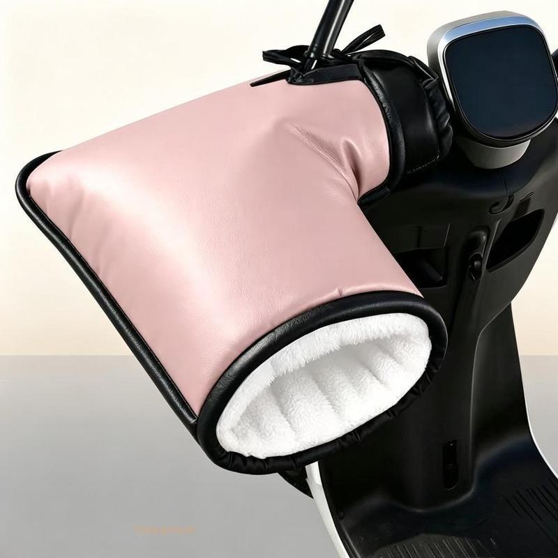 Winter Motorcycle Handlebar Mitts – Fleece-Lined & Reflective