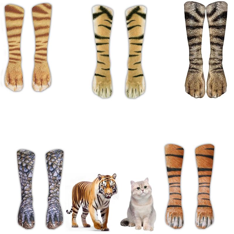 3D Animal Paw Print Novelty Socks