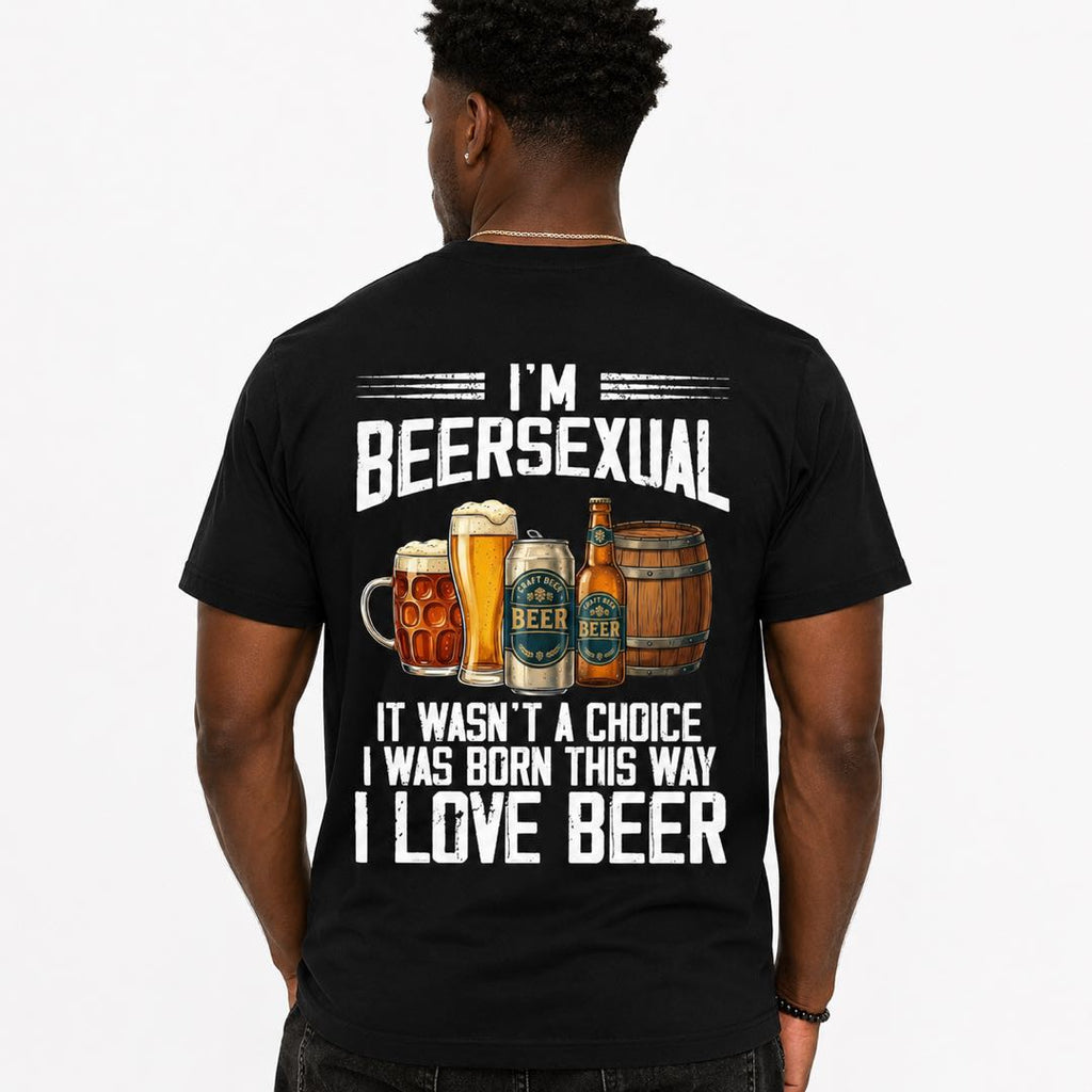I'm Beersexual Funny Beer Lover T-Shirt | Craft Beer Drinking Humor Graphic Tee