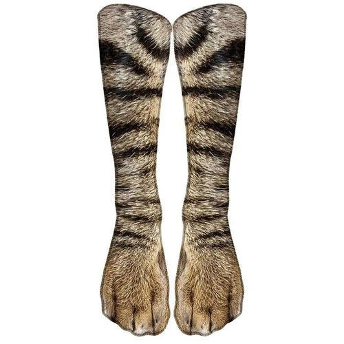 3D Animal Paw Print Novelty Socks