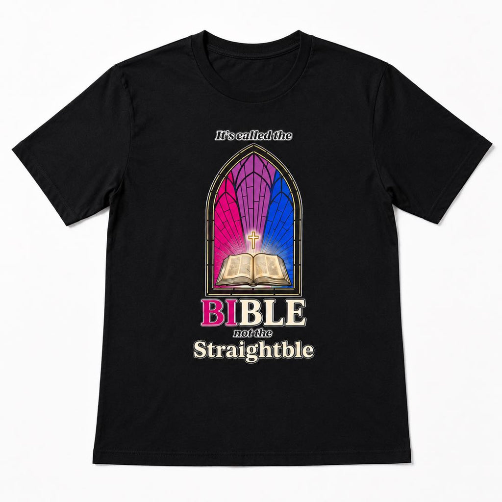 Viral Christian Humor T-Shirt | Bible Not Straightble Tee