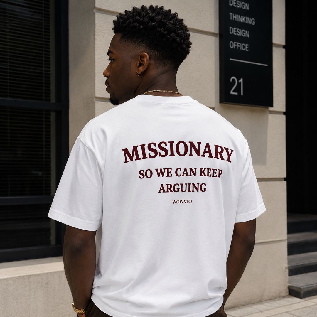Missionary So We Can Keep Arguing Tee – Viral Relationship Joke Shirt