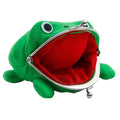Cute Frog Flannel Coin Purse – Cartoon Wallet with Gift Bag