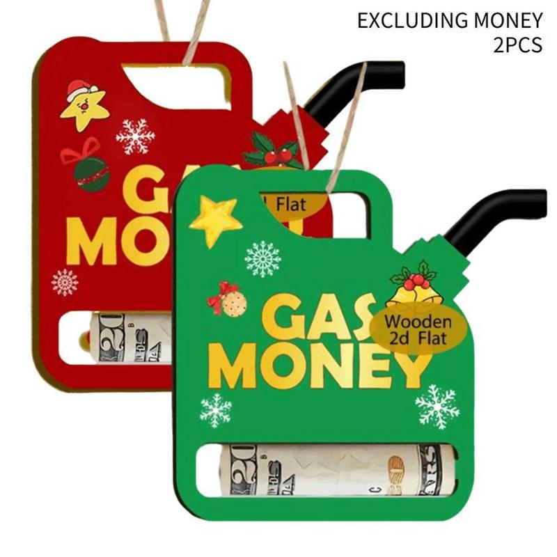 2PCS Gas Money Wooden Gift Card Holders – Novelty Gift Boxes