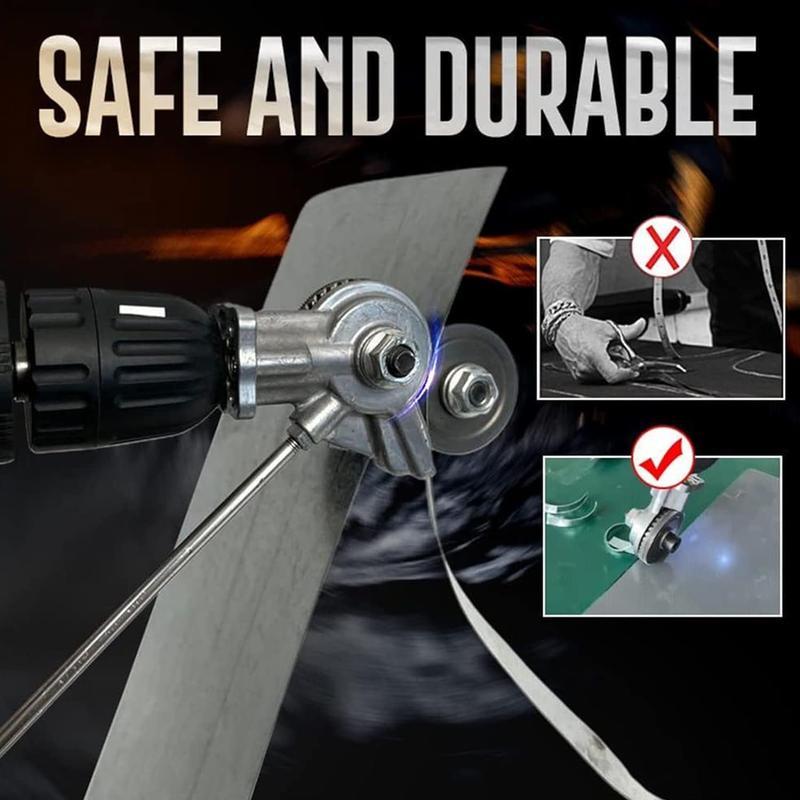 Drill-Powered Sheet Metal Cutter Attachment – Thin Metal Shear