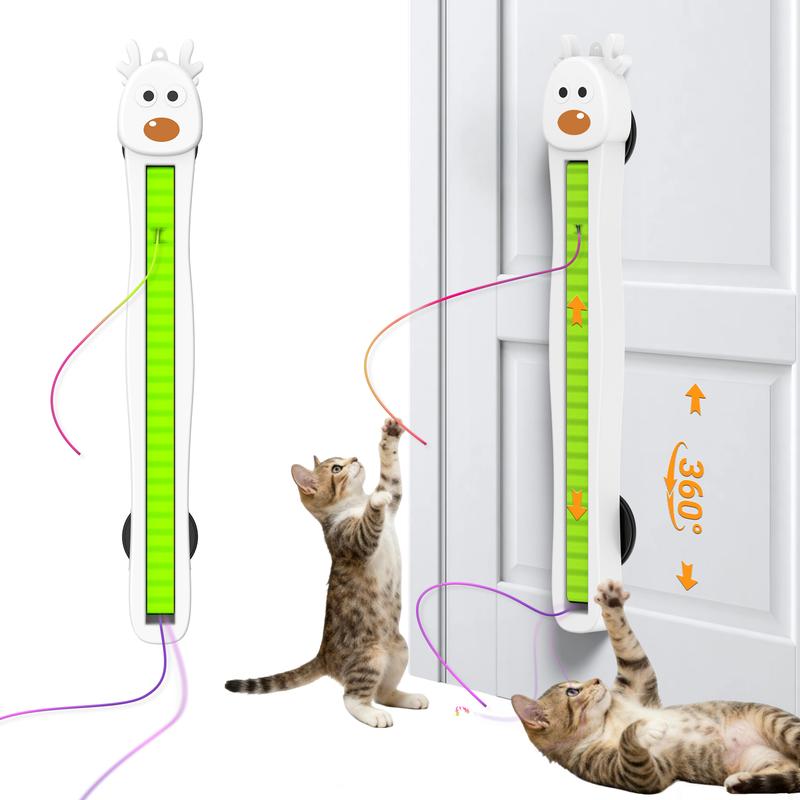Automatic Flying Rope Cat Toy – Stick-On Hanging Teaser