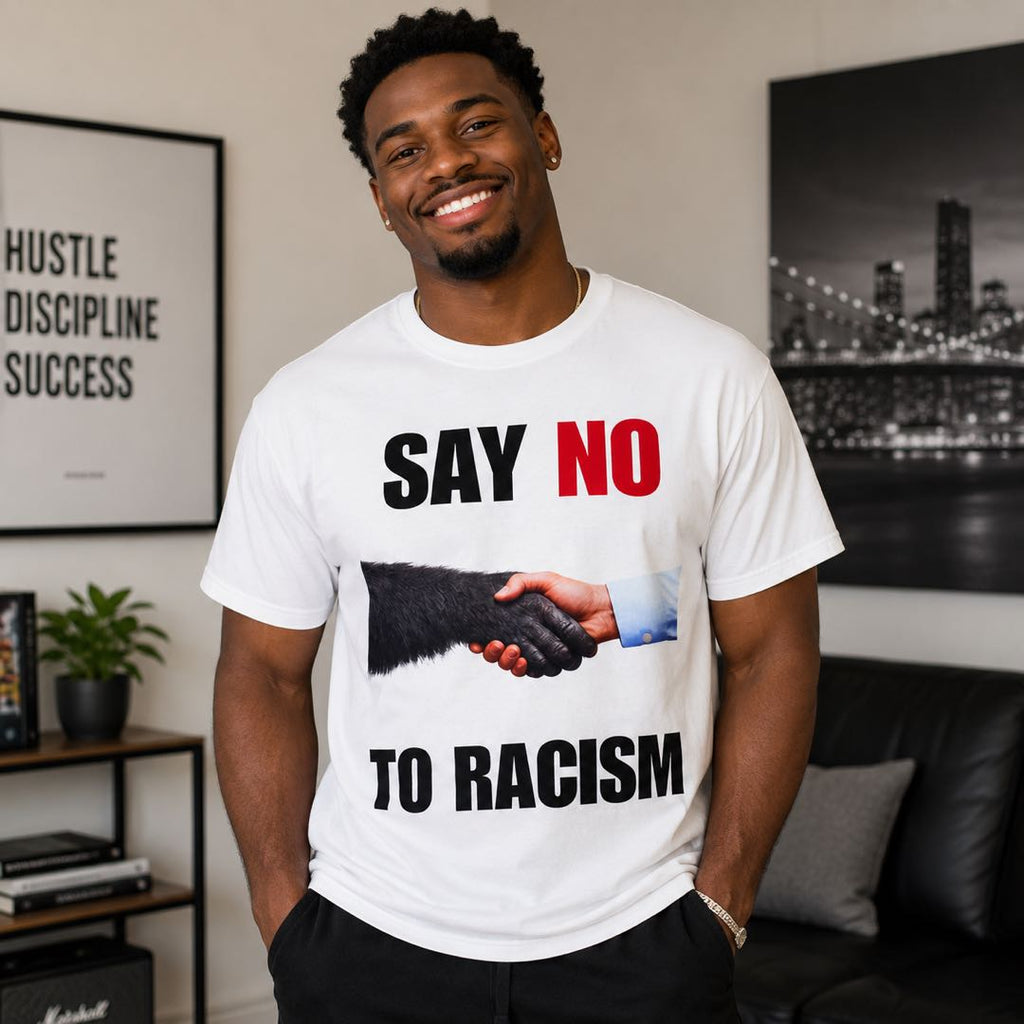 Stand for Unity – Say NO to Racism Graphic Tee | Meaningful Statement Shirt