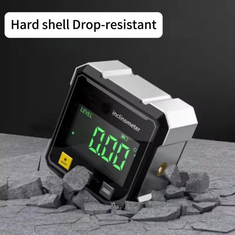 4-Side Magnetic Digital Angle Gauge with Dual Laser Guides