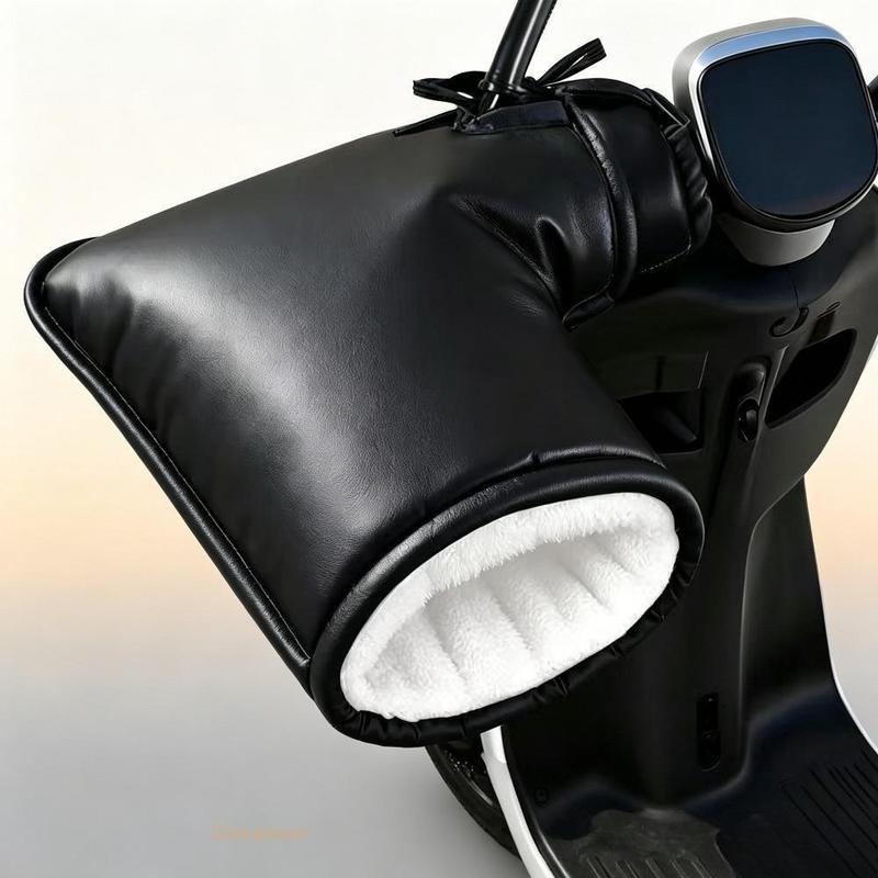 Winter Motorcycle Handlebar Mitts – Fleece-Lined & Reflective