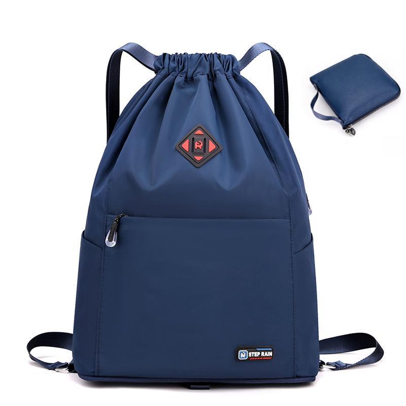 Foldable Drawstring Backpack – Water-Repellent Gym & Travel Bag
