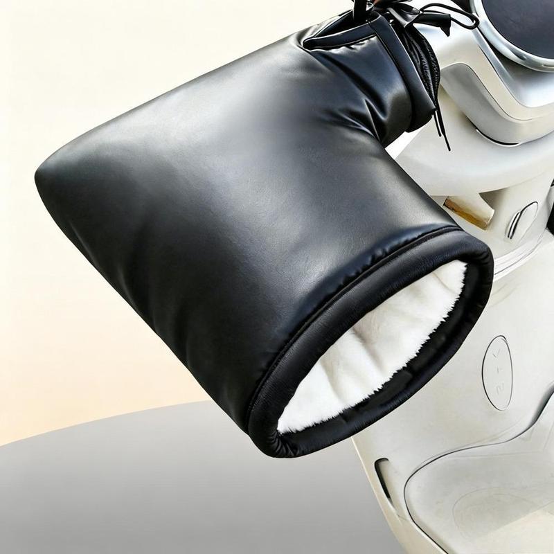 Winter Motorcycle Handlebar Mitts – Fleece-Lined & Reflective