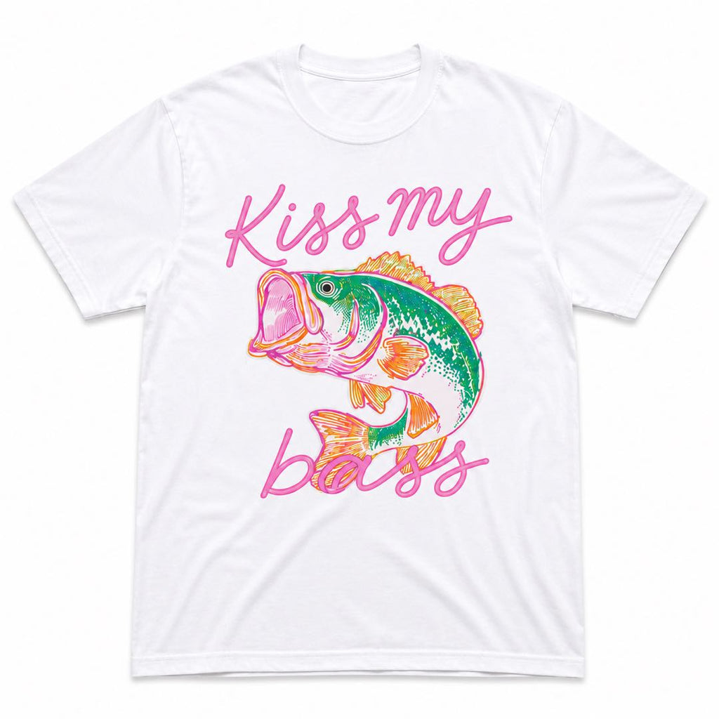 Kiss My Bass Retro Fishing Shirt – Perfect Gift For Fishing Lovers