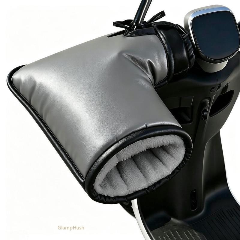 Winter Motorcycle Handlebar Mitts – Fleece-Lined & Reflective