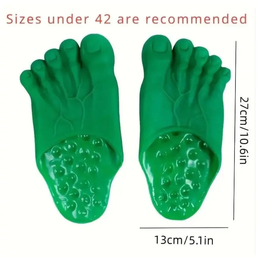 Funny Giant Toe Slippers – Barefoot-Look Halloween Costume Props