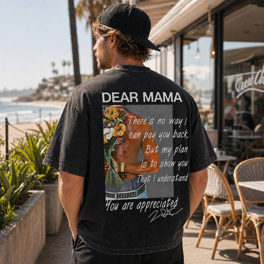 Dear Mama You Are Appreciated Graphic Tee front print product photo 02 | Diya Glow