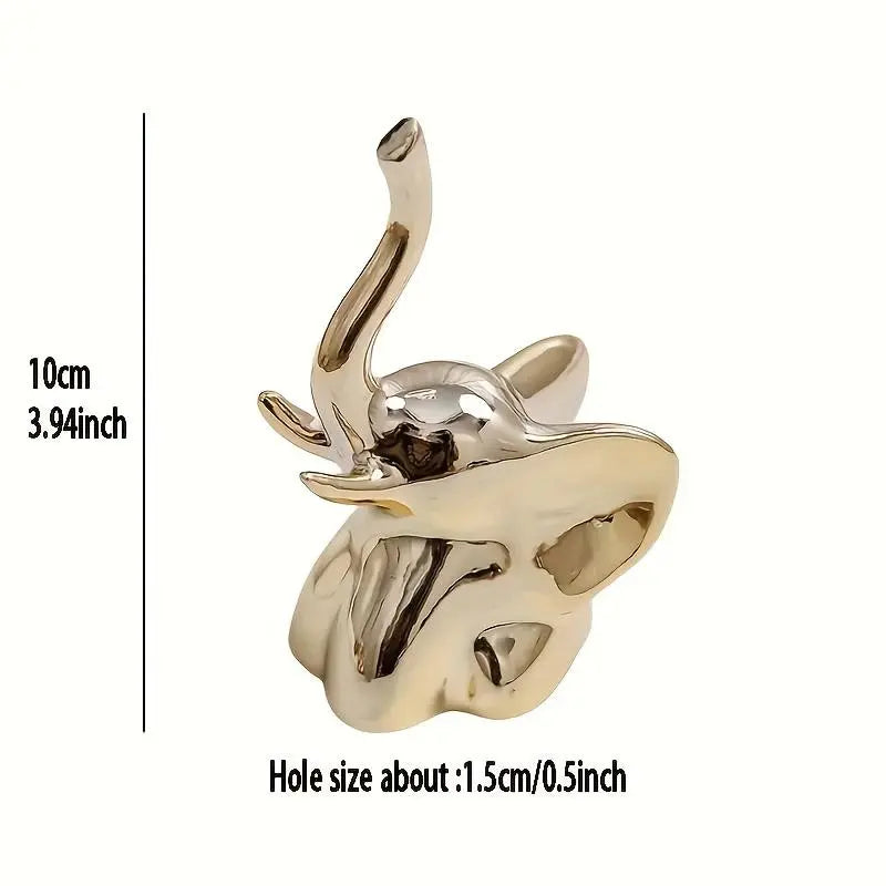 Gold Hand-Gesture Toilet Bolt Caps – 2 Sets Decorative Covers