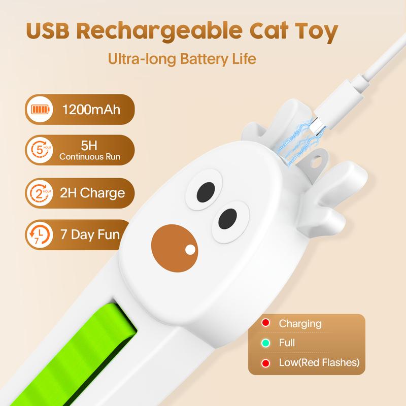 Automatic Flying Rope Cat Toy – Stick-On Hanging Teaser