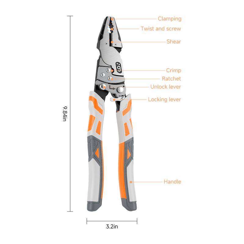 55 Steel Self-Locking Ratchet Pliers – Heavy-Duty Grip Tool