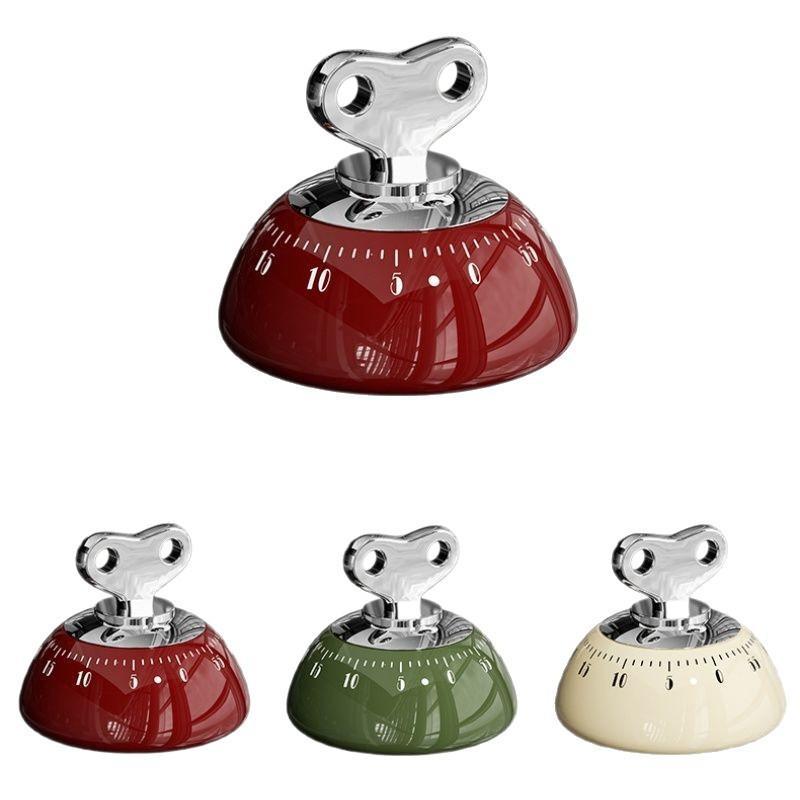 Vintage Magnetic Kitchen Timer – 60-Minute Mechanical Countdown