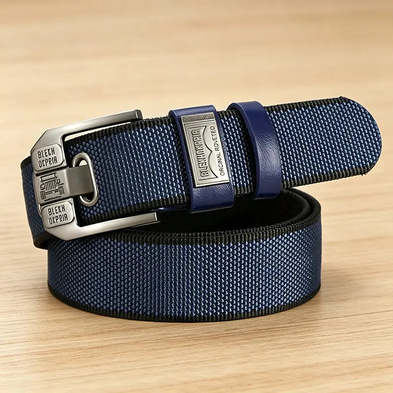 Adjustable Holeless Belt – Minimalist Square Sliding Buckle