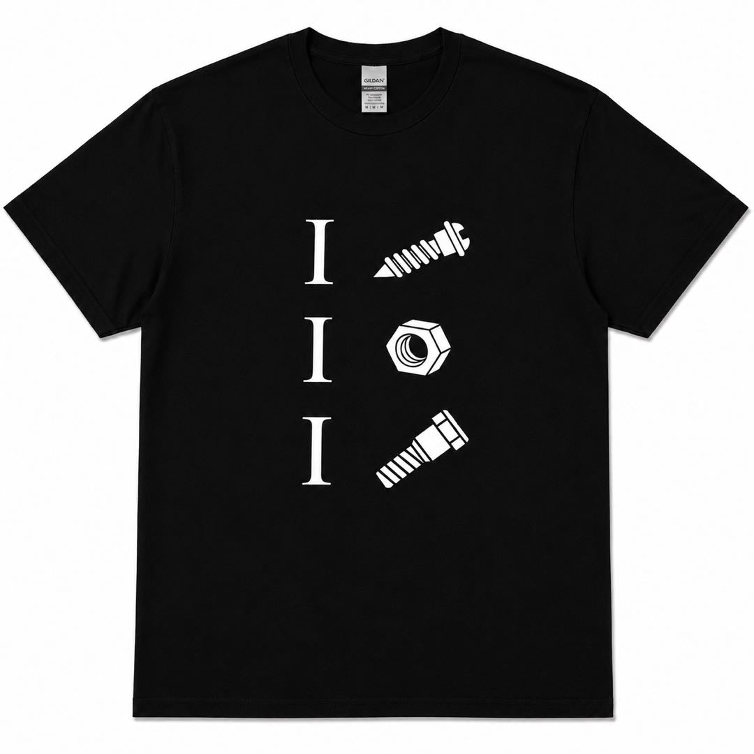 I Love Nuts & Bolts Funny Mechanic T-Shirt | Engineer & DIY Graphic Tee