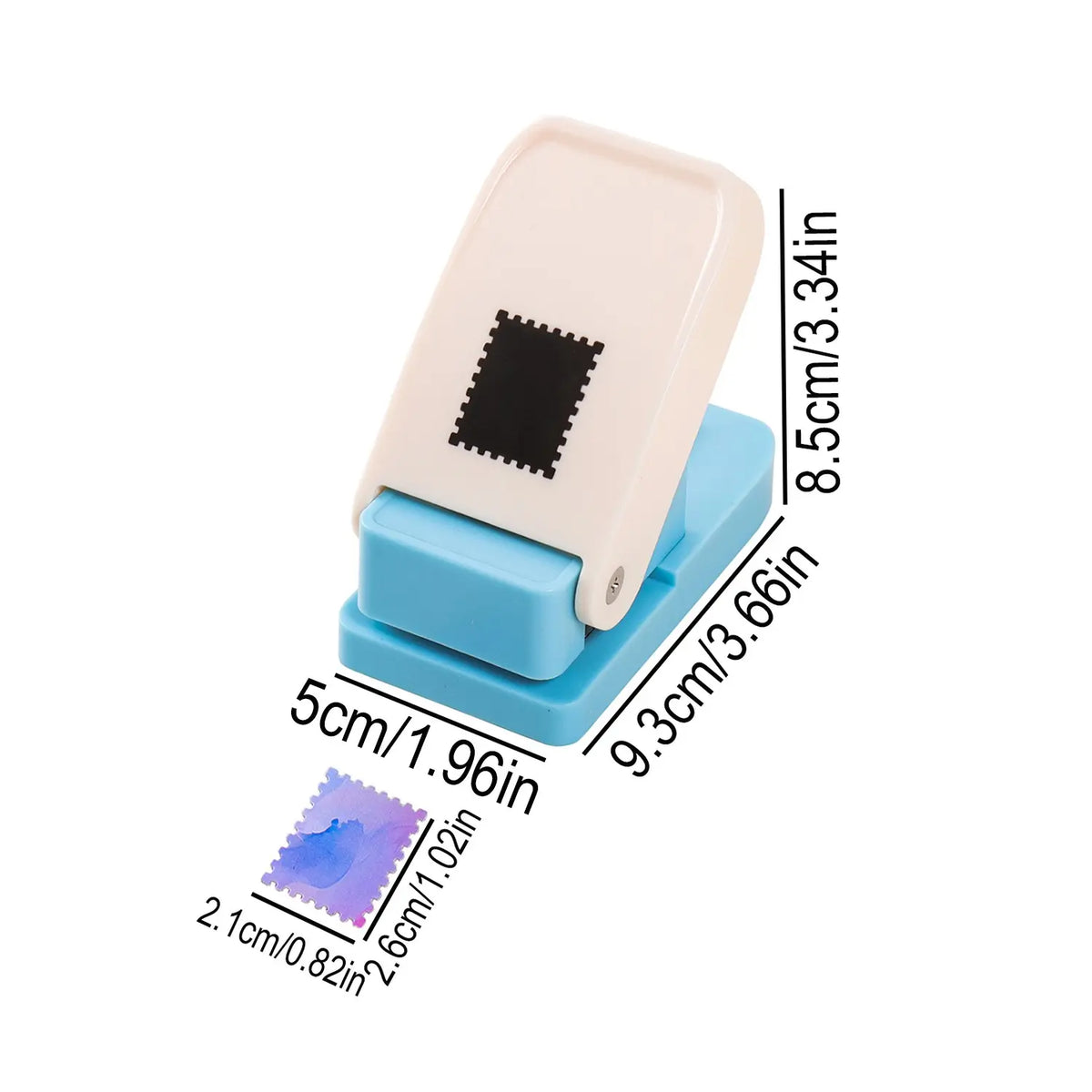 Rectangle Postage Stamp Punch – 2.1 × 2.6 cm Paper Cutter