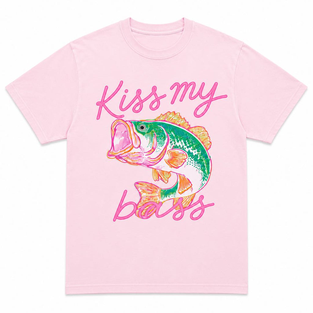 Kiss My Bass Retro Fishing Shirt – Perfect Gift For Fishing Lovers