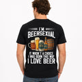 I'm Beersexual Funny Beer Lover T-Shirt | Craft Beer Drinking Humor Graphic Tee