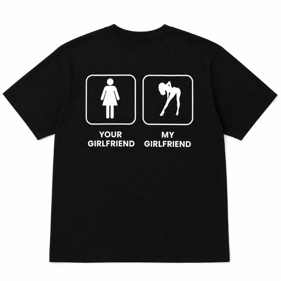 Sorry Bro, My Girlfriend Wins-Funny Relationship Graphic Tee | My Girlfriend Is Different T-Shirt