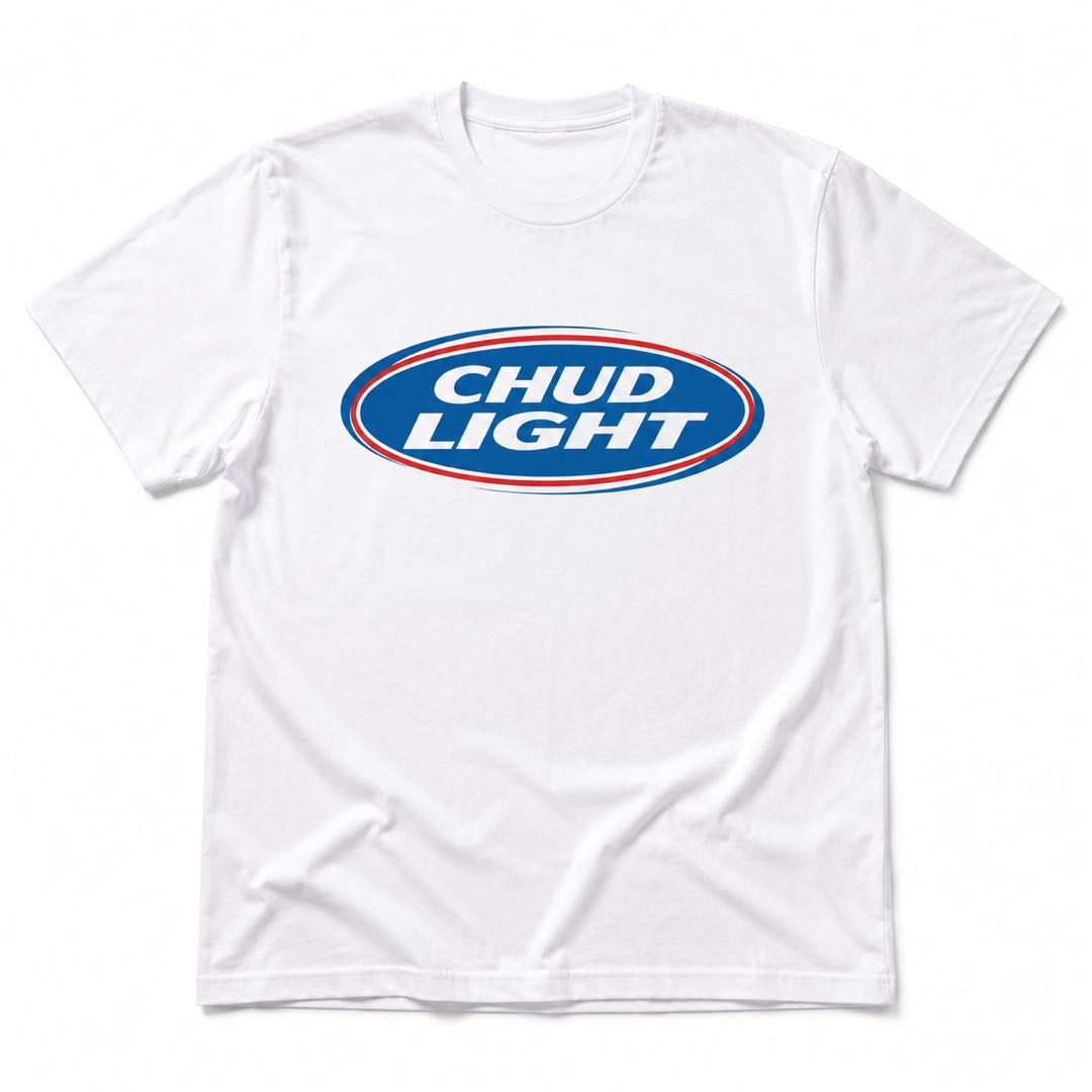 CHUD LIGHT Funny Graphic Tee – The Beer Shirt That Gets Everyone Talking